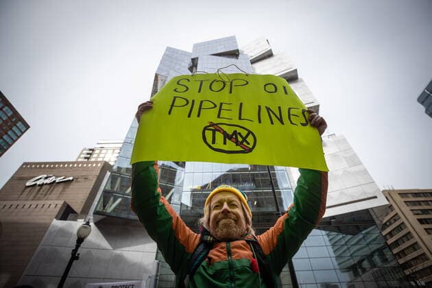 Canada, climate activists protest in Vancouver