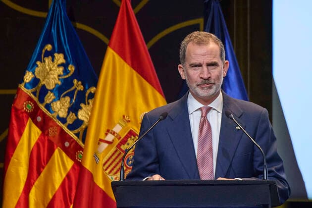 Spanish royal couple at the presentation of the national innovation and design award in Valencia