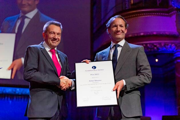 Switzerland, Foundation Award for Geneva 2022