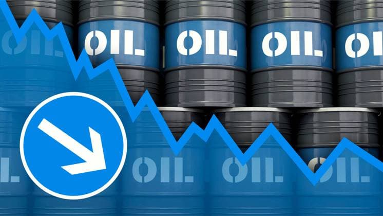 Oil price falls sharply following a pause in US attacks on Iran; stock images