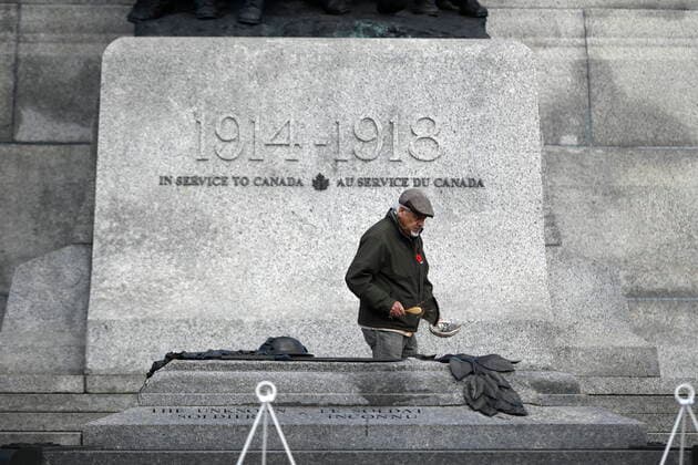 Canada, 105th Anniversary of the Battle of Vimy Ridge, Commemoration at the National War Memorial in Ottawa