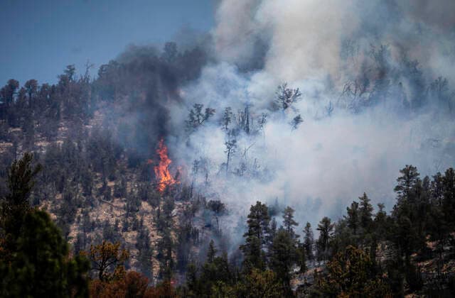 USA, Forest fires in Ruidoso, New Mexico