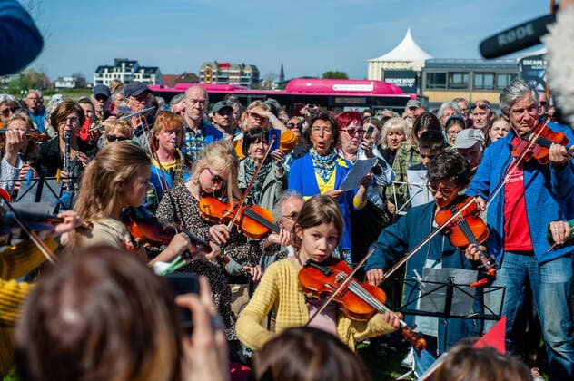 Ukraine conflict, solidarity concert in Nijmegen in the Netherlands