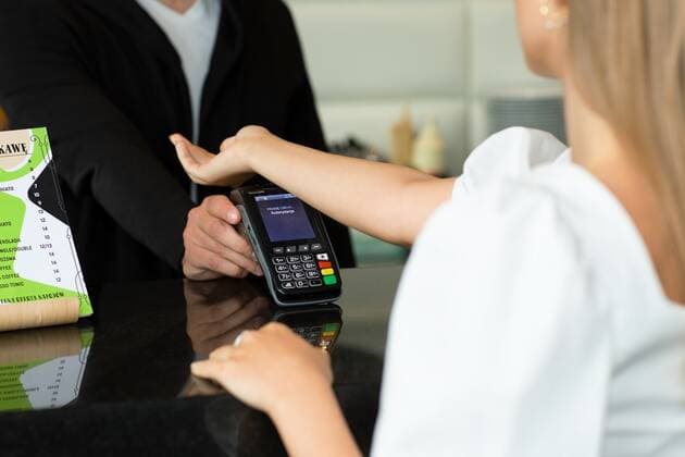 Payment by chip in the body, symbol images
