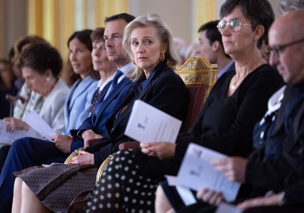 Princess Astrid of Belgium during the Science Award ceremony in Brussels