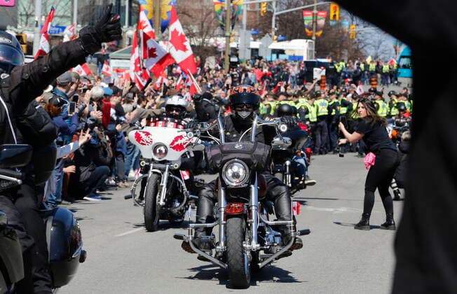 Canada, Rolling Thunder protest in Ottawa