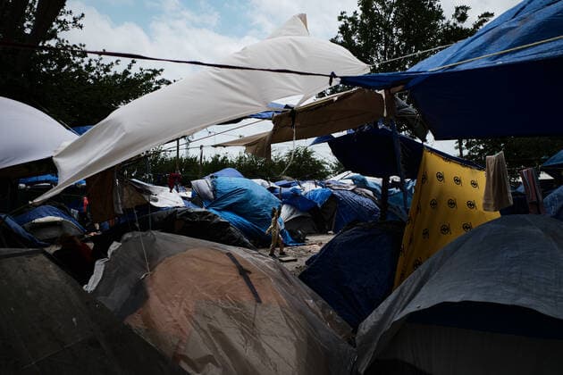 Mexico, refugee camp at the US-American border