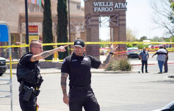 USA, Investigations after shooting in Albuquerque, New Mexico
