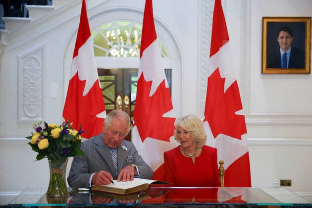 Great Britain, Prince Charles and Duchess Camilla visit Canada House in London