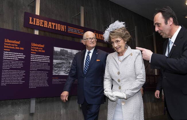 Princess Margriet of the Netherlands visits Ottawa, Canada