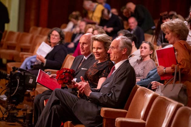 Belgium, Queen Mathilde visits music competition in Brussels