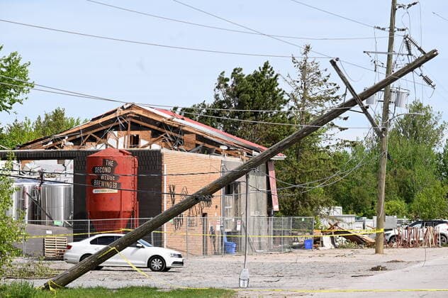 Canada, damage after storm in Ontario