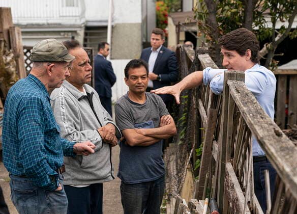 Canada, Prime Minister Trudeau visits Frost family in Vancouver