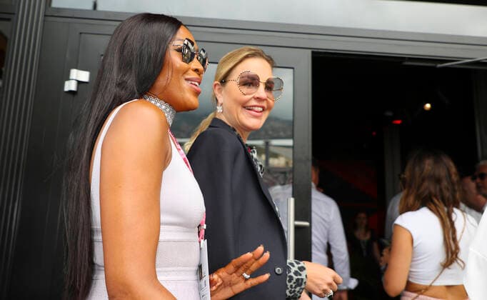 Naomi Campbell at the Formula 1 GP in Monaco