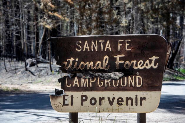 USA, Forest fires in New Mexico
