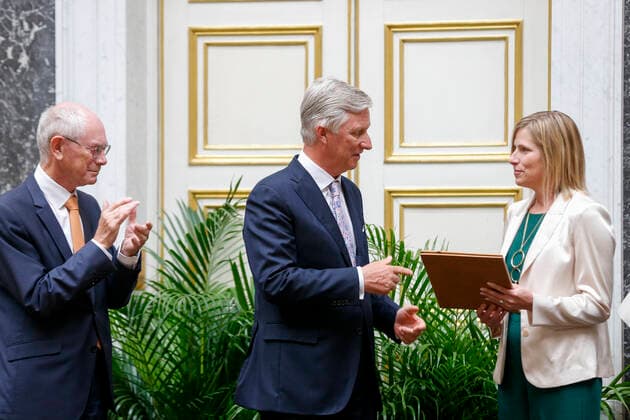 King Philippe of Belgium at the Francqui Award Ceremony in Brussels