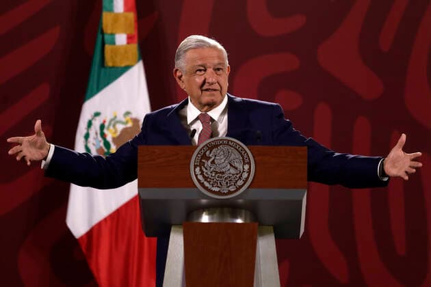 Mexico, Andres Manuel Lopez Obrador Press Conference in Mexico City
