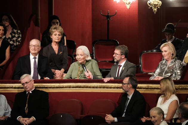 Queen Paola of Belgium attends concert at the Opera Royal de Wallonie in LiÃ¨ge