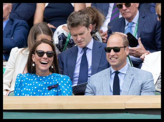 Prince William and Duchess Kate at the Wimbledon Tennis Tournament