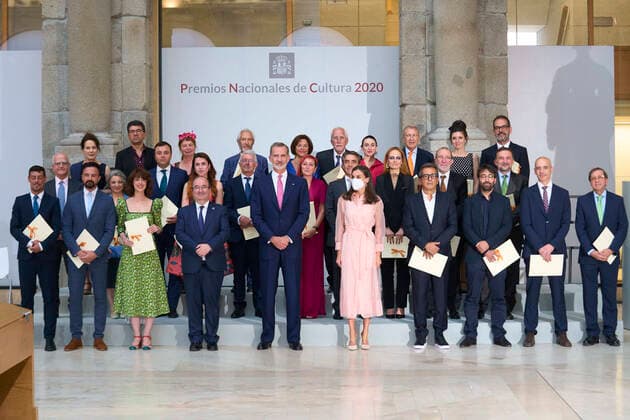 King Felipe and Queen Letizia award national cultural prizes at the Prado in Madrid