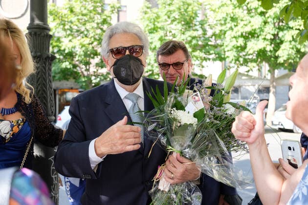 Placido Domingo and Sonya Yoncheva Concert Photocall in Madrid
