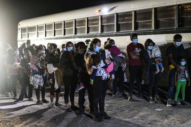 Rio Grande, refugees at the US-Mexico border