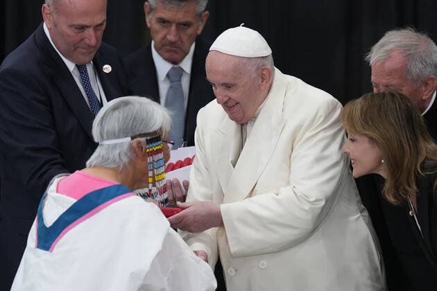 Canada, Pope Francis arrival in Iqaluit