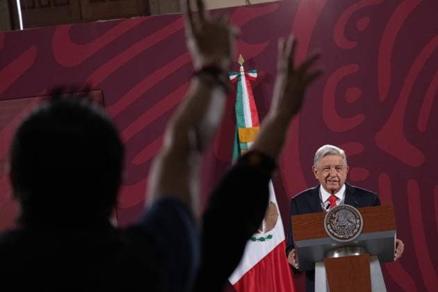 Mexico, President Andres Manuel Lopez Obrador Press Conference in Mexico City