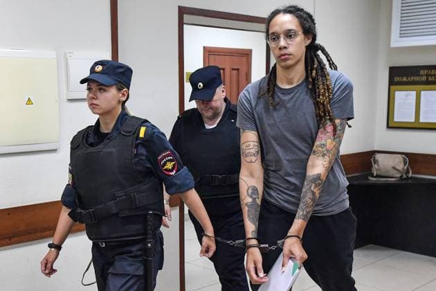 US basketball player Brittney Griner arrives at penal colony, archive images