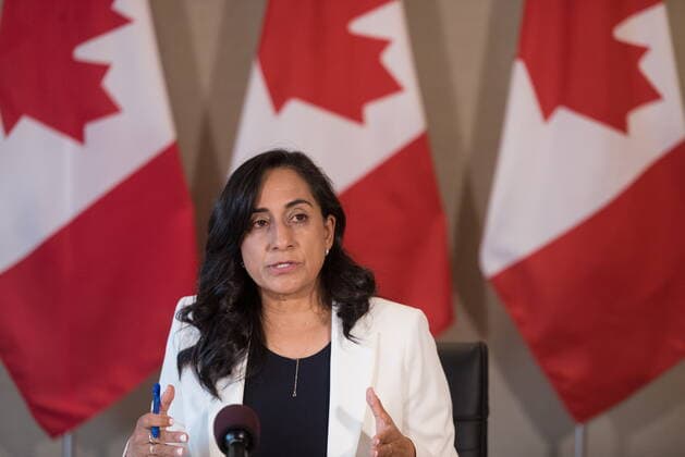 Canada, Anita Anand Press Conference in Toronto