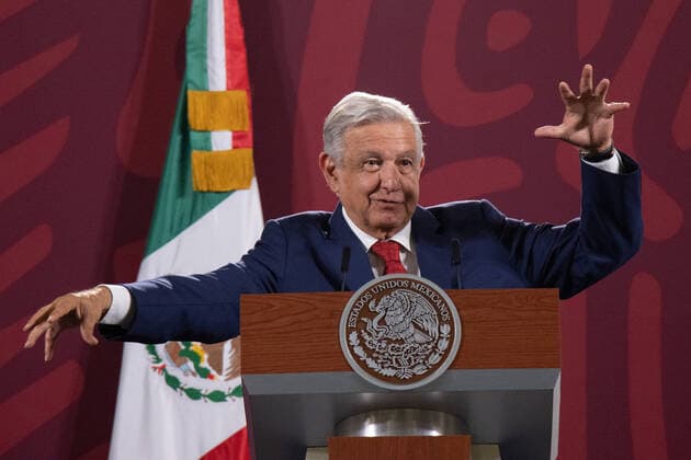 Mexico, President Andres Manuel Lopez Obrador Press Conference in Mexico City
