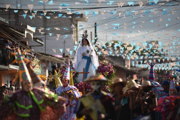 Mexico, Virgin of the Ascension Festival in Teocelo