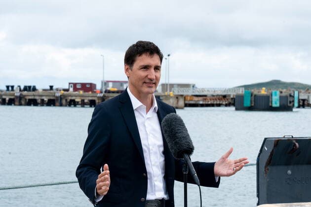 Canada, Justin Trudeau Press Conference in the Magdalen Islands