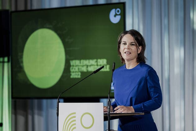 Thuringia, award of the Goethe Medal in Weimar