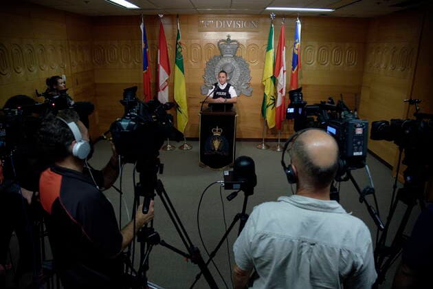 Canada, Ten killed in knife attack, Saskatchewan police press conference