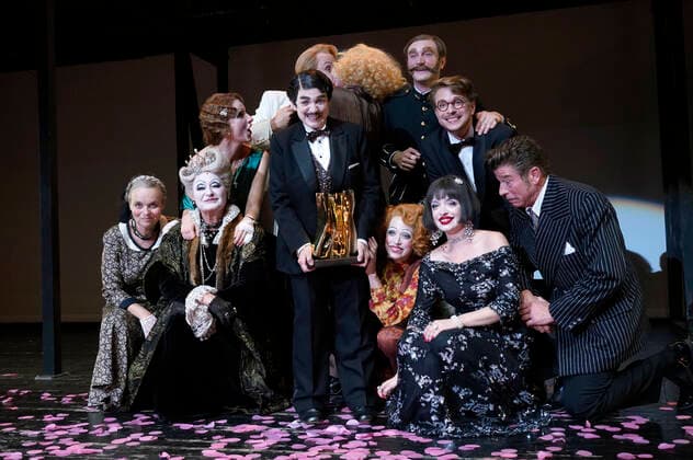 Katharina Thalbach receives Audience Award Golden Curtain at the Komödie am Kurfürstendamm in Berlin
