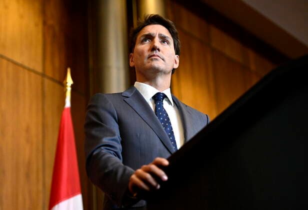 Canada, Justin Trudeau Press Conference in Ottawa