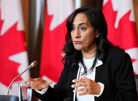 Canada, Defence Minister Anita Anand Press Conference in Ottawa