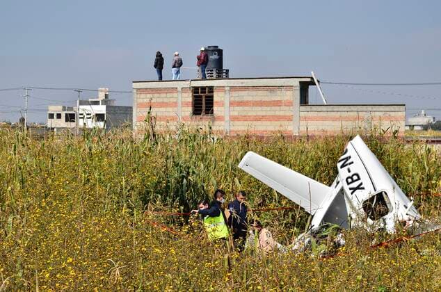 Mexico, crash of a small plane near Toluca