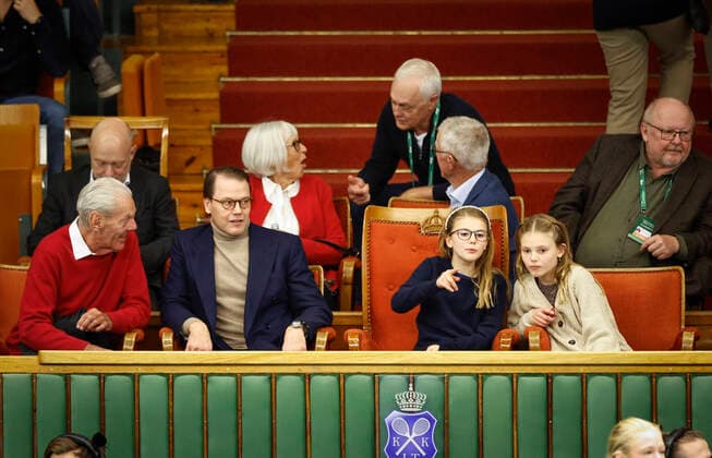 Prince Daniel and Princess Estelle of Sweden visit Stockholm Open tennis tournament