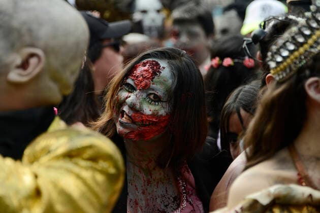 Mexico, Zombie Walk in Mexico City