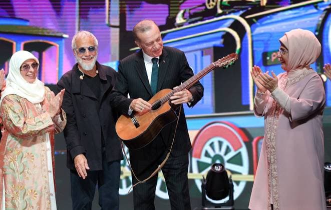 Turkey, Recep Tayyip Erdogan attends Youssef Islam concert in Ankara