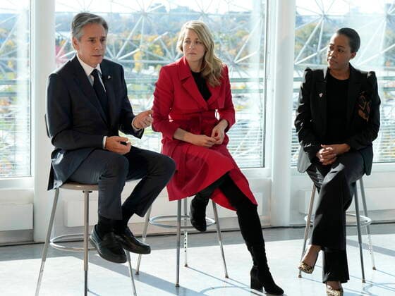 Canada, Foreign Minister Melanie Joly and American counterpart Antony Blinken in Montreal