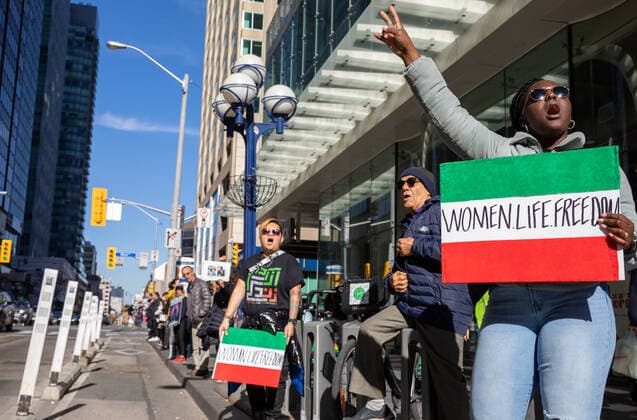 Canada, Freedom for Iran demonstration in Toronto