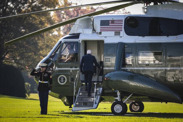 USA, Joe Biden on his way to New Mexico