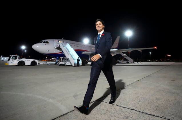 Canada, Justin Trudeau at Ottawa Airport