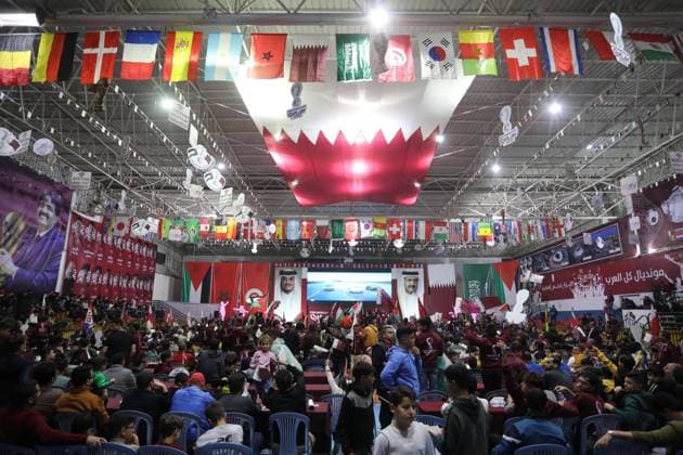 Fifa World Cup 2022, Public Viewing at Saad Sayel Stadium in Gaza