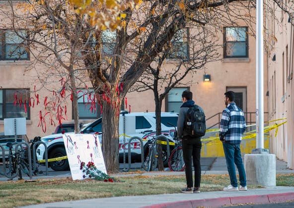 USA, Mourning after shooting at University of New Mexico in Albuquerque