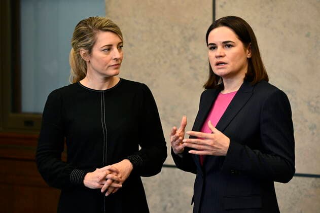 Canada, Foreign Minister Melanie Joly meets Svetlana Tikhanovskaya in Ottawa