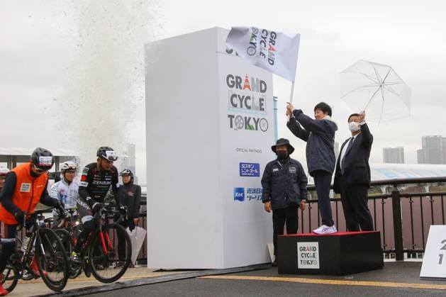 Japan, Yuriko Koike opens cycling event in Tokyo